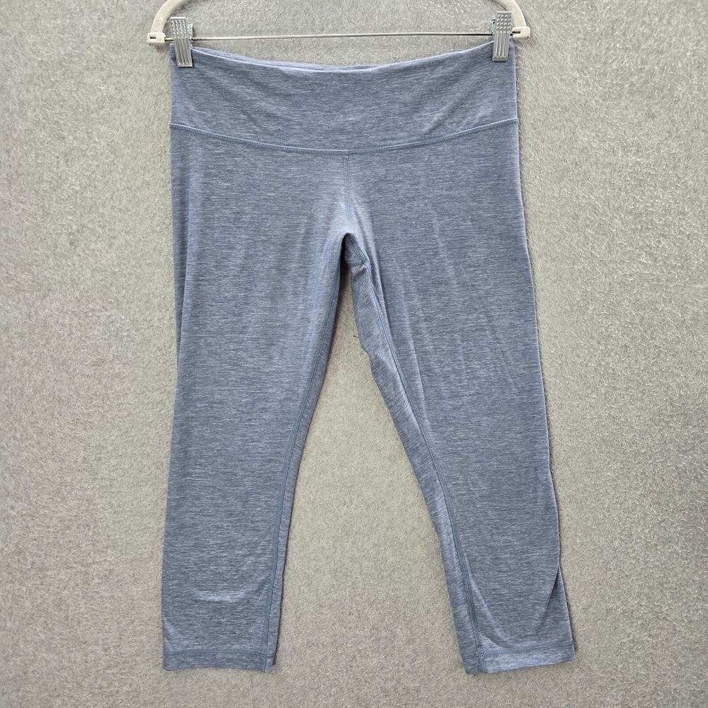 Lululemon Women Activewear Pants 10 Blue Legging Cropped Low Rise 22 in Inseam‎